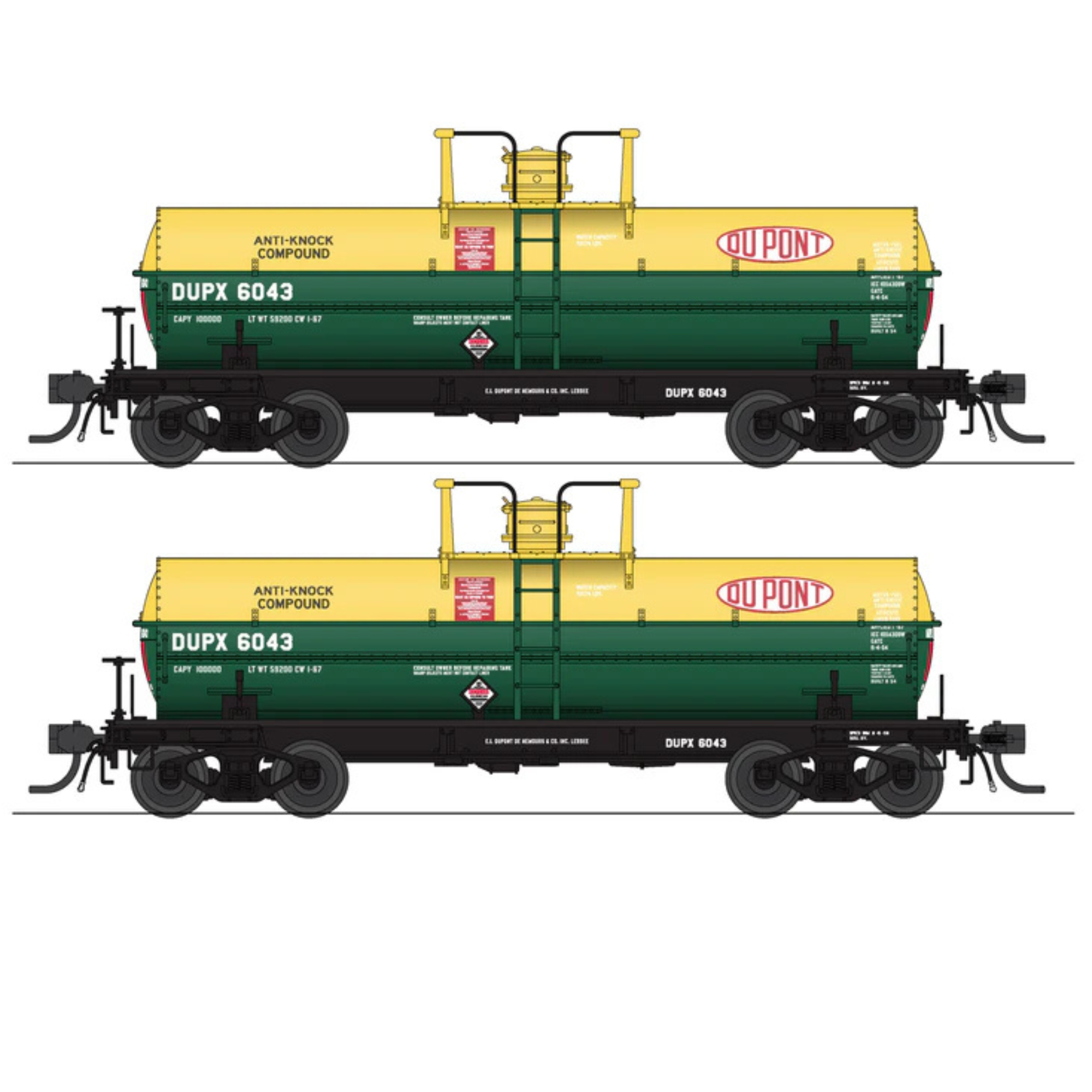 Broadway Limited Imports (10353) | 6,000 Gallon Tank Car | Dupont DUPX ...