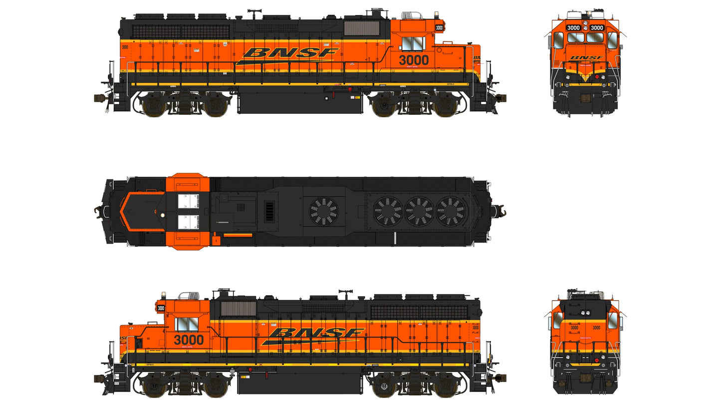 Class One Model Works (LM00404) | EMD GP40-2 1A3 | BNSF #3000 | DCC/Sound w/ Tru-Fans(TM) | HO Scale [PRE-ORDER]
