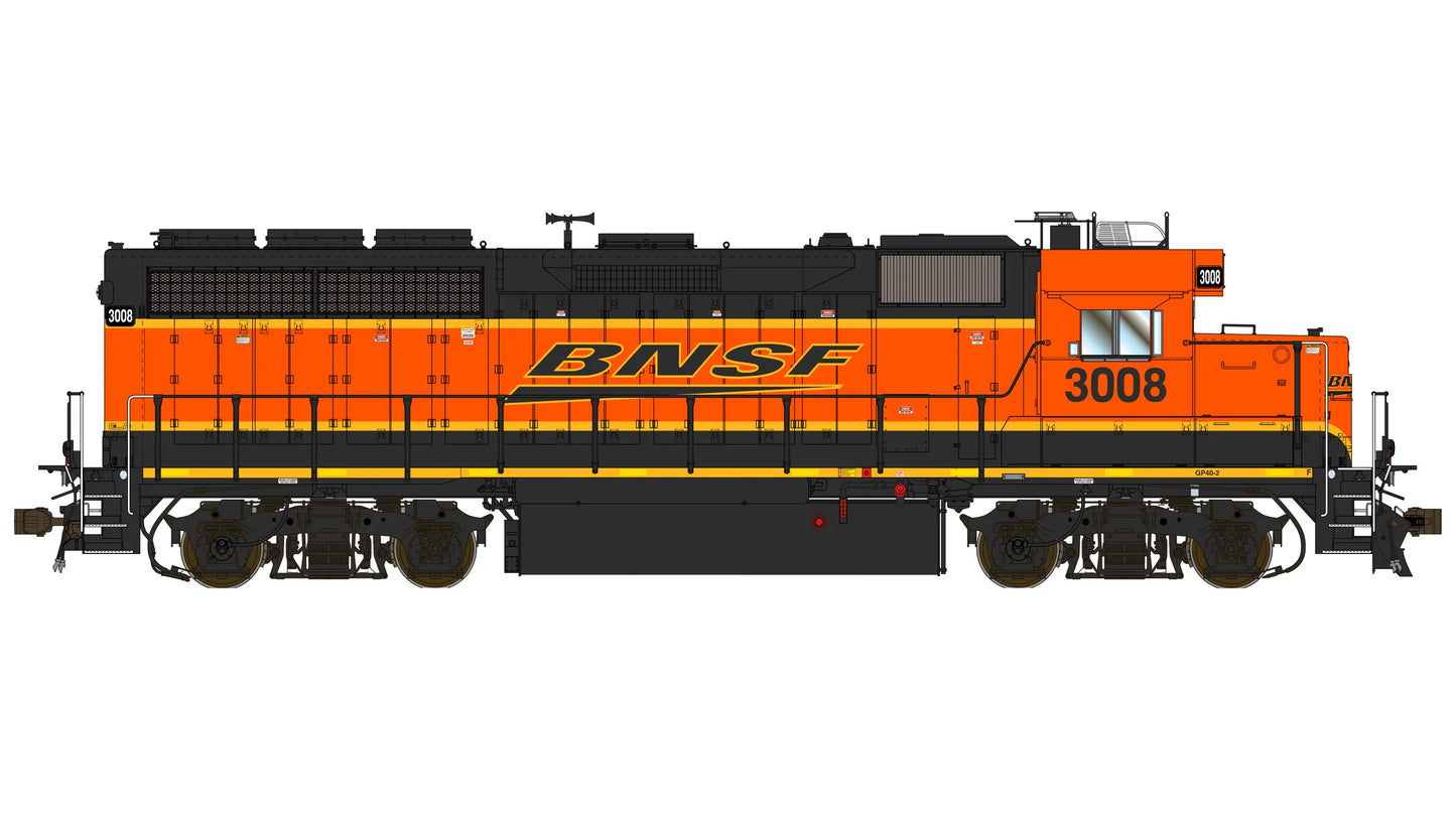 Class One Model Works (LM00406) | EMD GP40-2 1A3 | BNSF #3008 | DCC/Sound w/ Tru-Fans(TM) | HO Scale [PRE-ORDER]