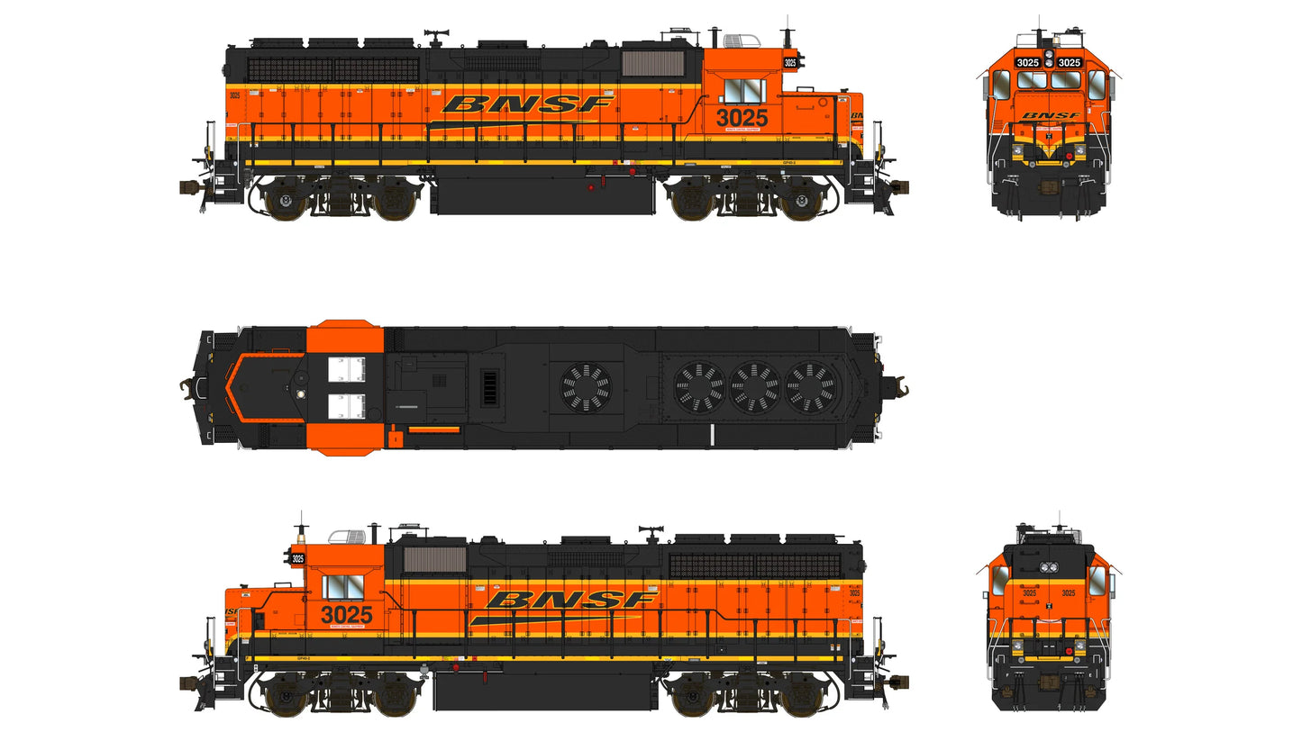 Class One Model Works (LM00407) | EMD GP40-2 1A3 | BNSF #3025 | DCC/Sound w/ Tru-Fans(TM) | HO Scale [PRE-ORDER]