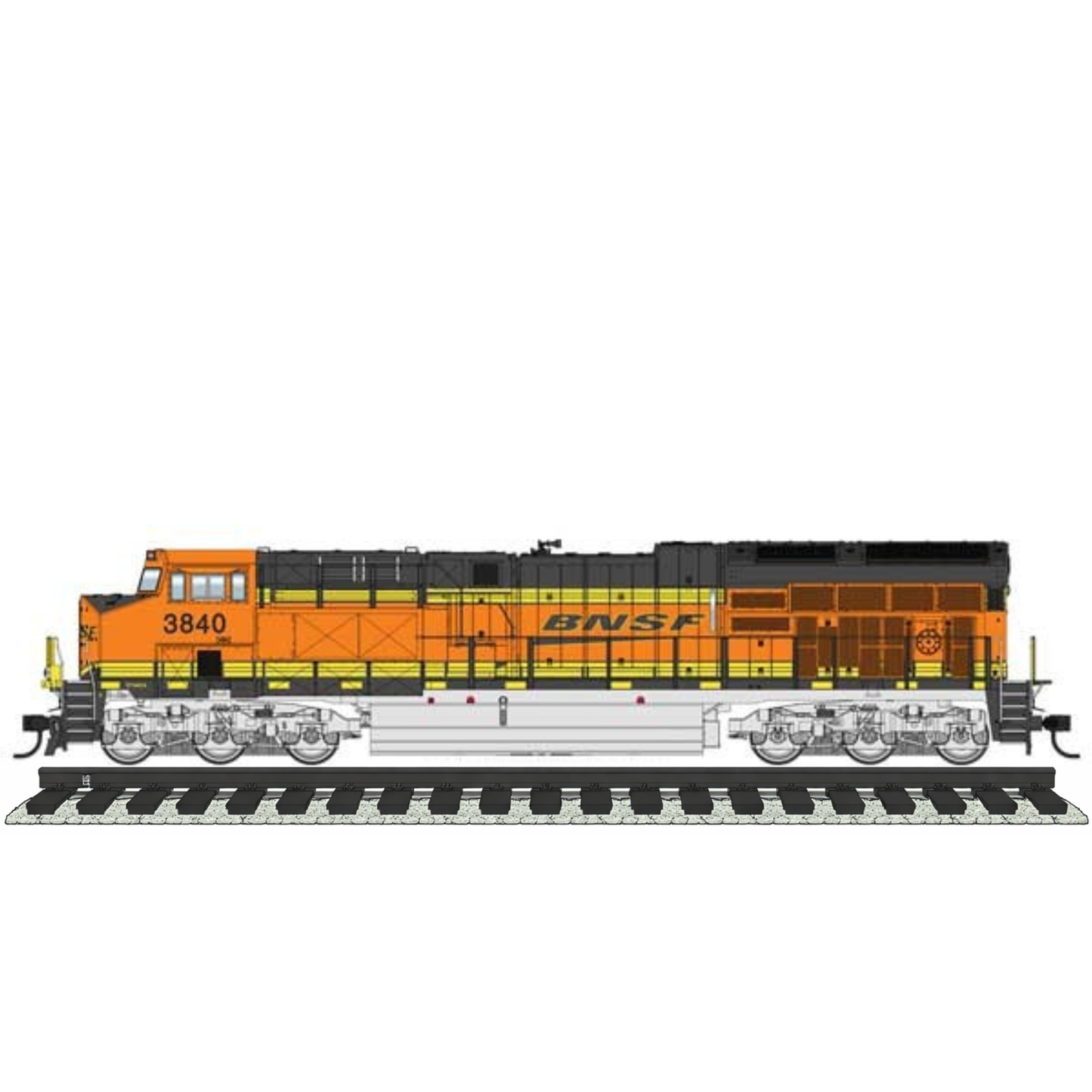 Walthers Mainline (910-20802) | GE ET44AC Evolution Series GEVO Tier 4 | BNSF #3869 | DCC & Sound | HO Scale [PRE-ORDER]