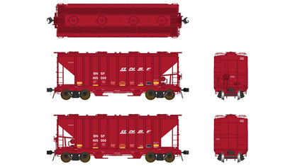 Class One Model Works FC01004 PS 3000CD Two-Bay Hopper BNSF #405004 Tuscan HO Scale