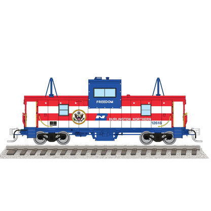 Rapido (510065) | Wide Vision Caboose w/ Lights | Burlington Northern #12618 | Freedom | N Scale [PRE-ORDER]