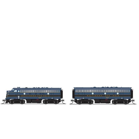 Pre-Owned Broadway Limited 7766 & 7767 EMD F7 A-B Set Both Powered with Paragon4 Sound Baltimore & Ohio (B&O) #4500 / #5456 N Scale