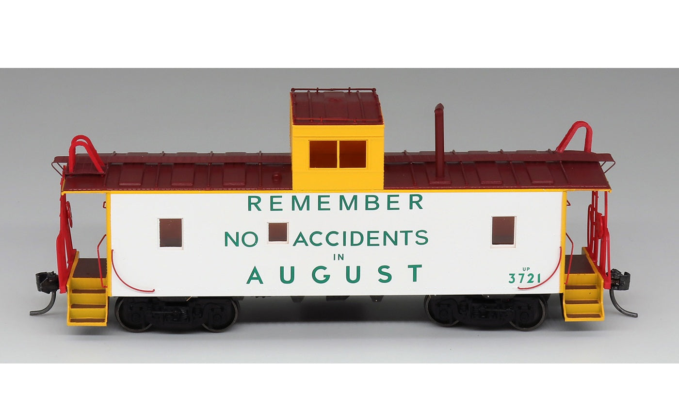 InterMountain (CCS1068-01) | CA-3 Early Caboose | Union Pacific #3721 "Remember No Accidents in August" | HO Scale