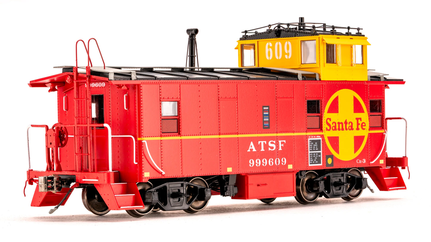 Class One Model Works (CB00302) | Late-Life Peaked Roof Caboose CE-3 | ATSF #999609 | HO Scale