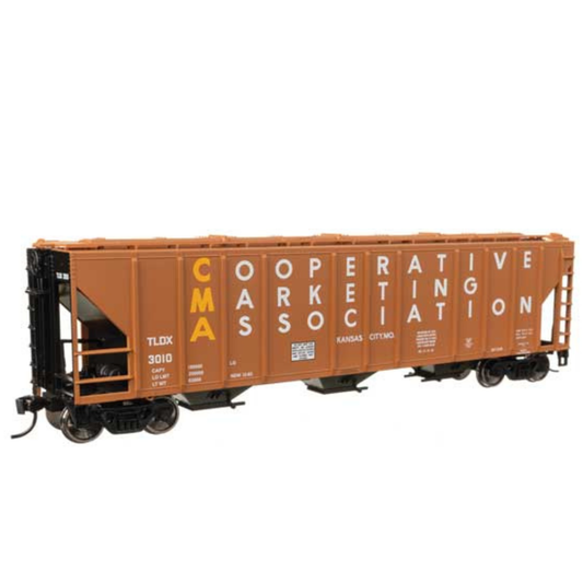 WalthersMainline (910-49423) | 50' Pullman-Standard PS2-CD 4427 3-Bay Covered Hopper | CMA TLDX #3019 | HO Scale