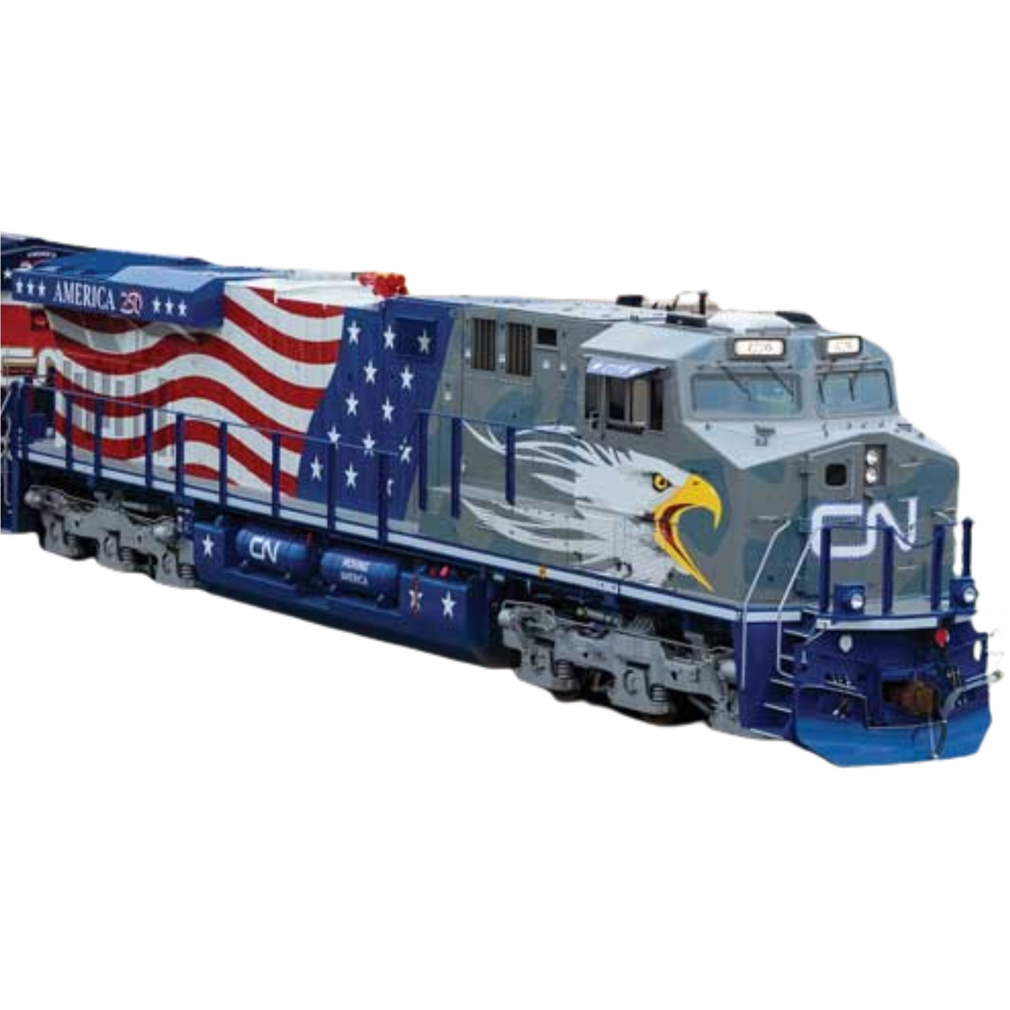 WalthersMainline (910-20235) | GE ES44AC GEVO | Canadian National #1776 | America 250th Scheme, Screaming Eagle | DCC & Sound | HO Scale [PRE-ORDER]
