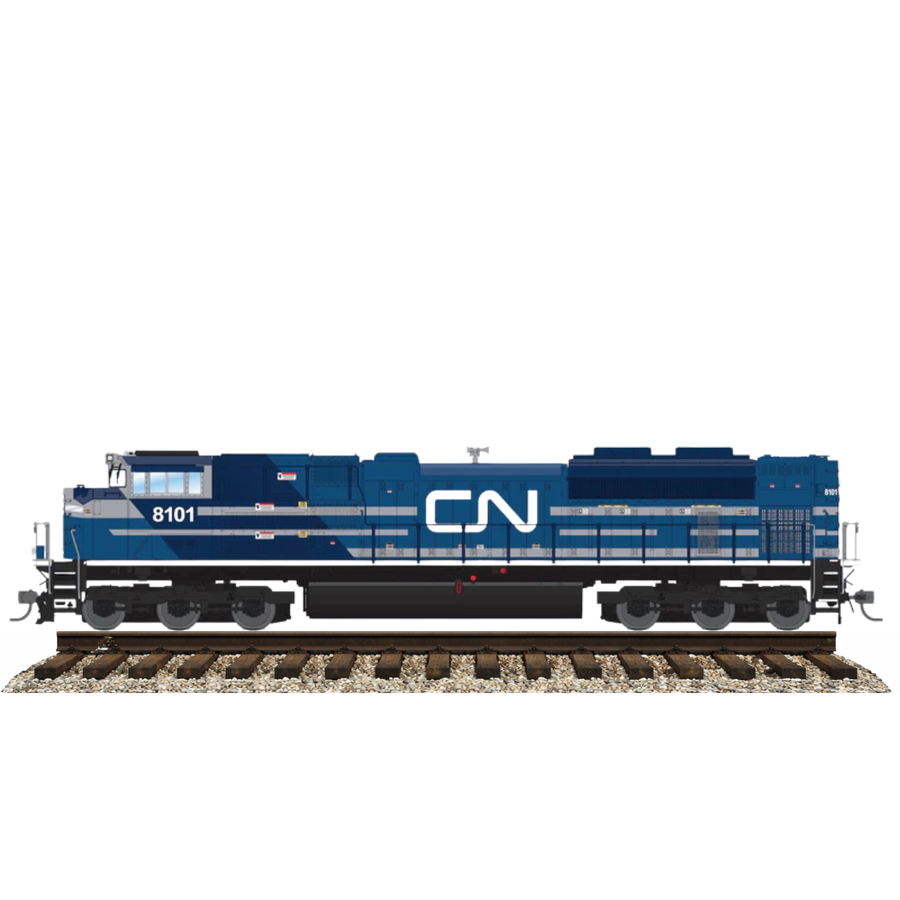 Broadway Limited Imports 9962 EMD SD70ACe Canadian National #8101 Blue & White Paragon4 Sound/DC/DCC N Scale