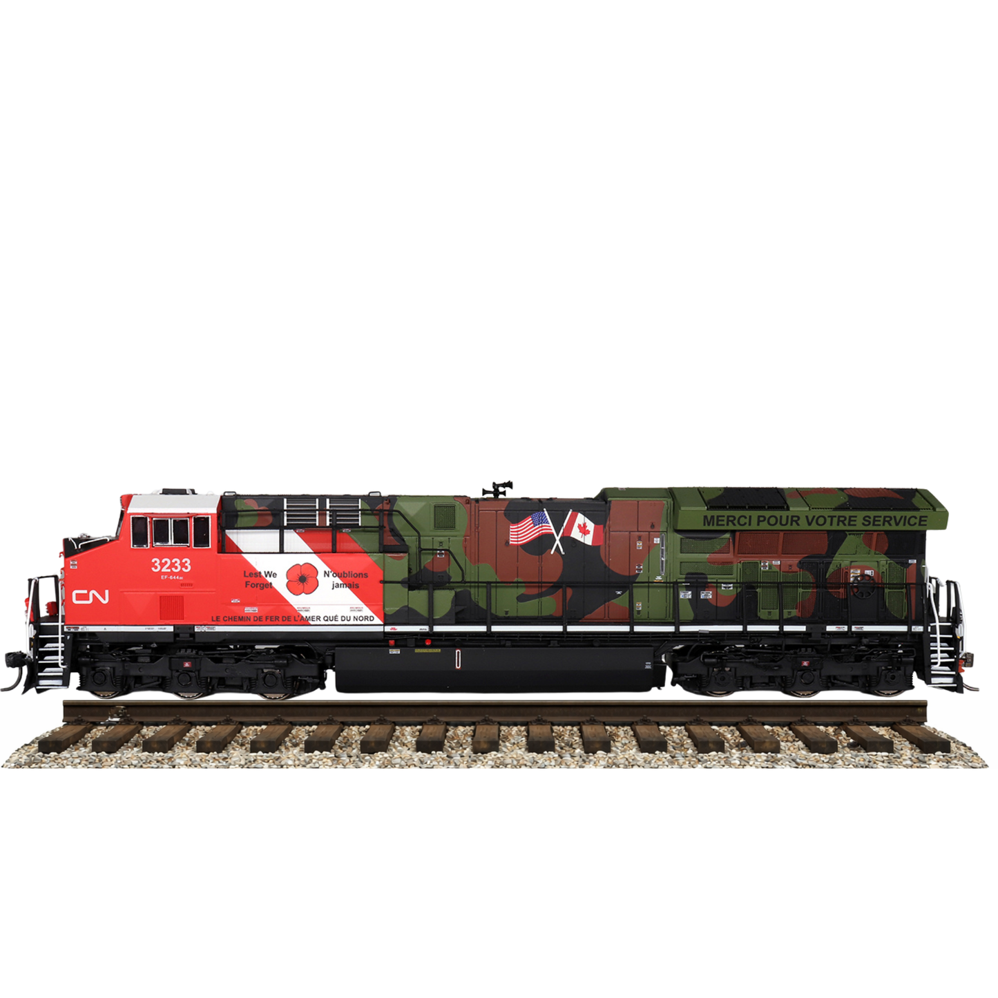 InterMountain (497109) | ET44 Tier 4 | CN Veterans #3015 | DCC/Non-Sound | HO Scale