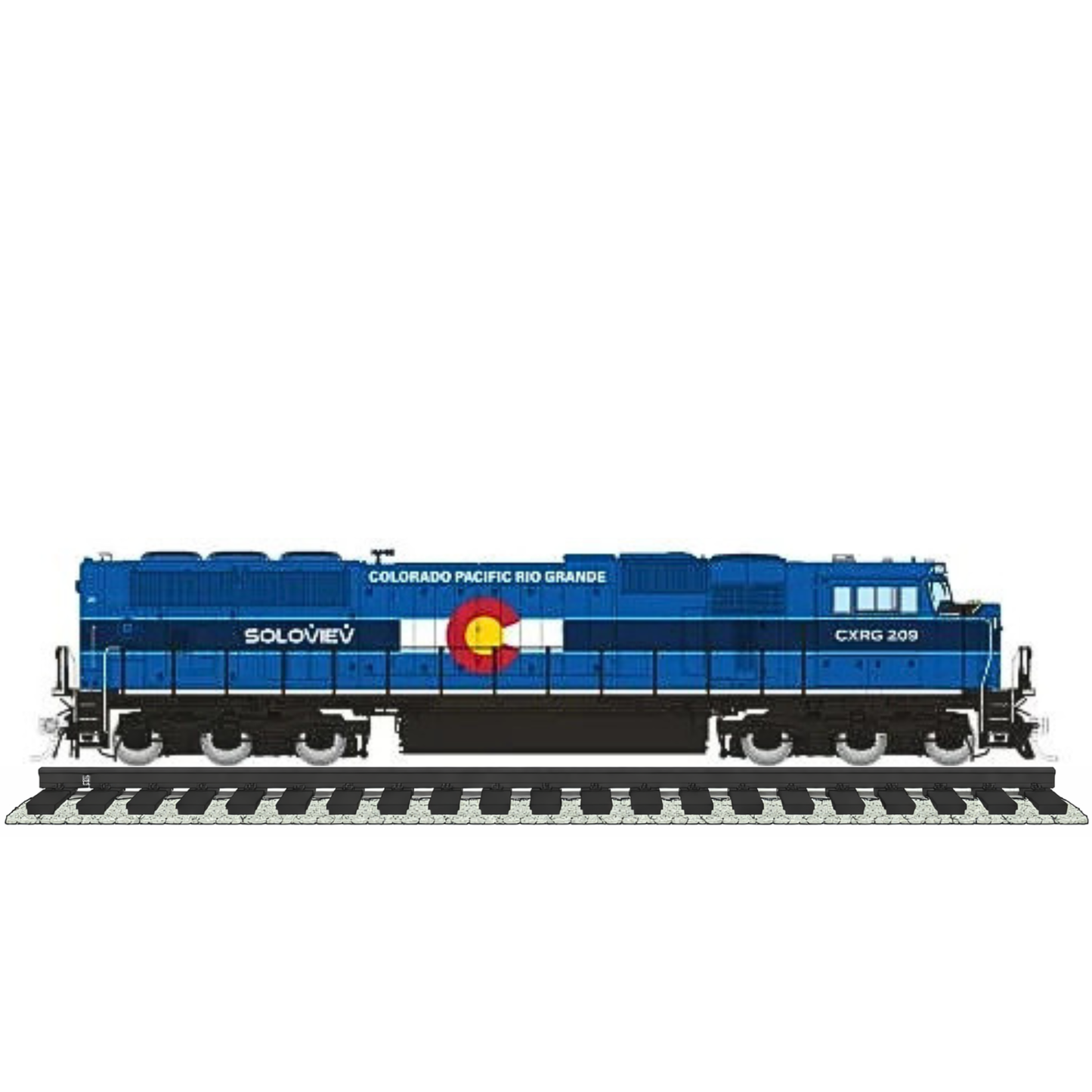 Rapido (1111017) | SD70MAC | Colorado Pacific Railroad #209 | DC/Silent | N Scale [PRE-ORDER]
