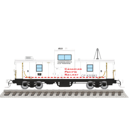 Rapido (510049) | Wide Vision Caboose w/ Lights | Canadian Pacific Railway #420983 | Engineering White | N Scale [PRE-ORDER]