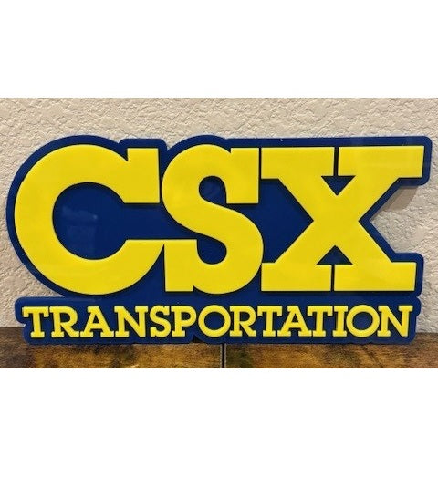 Csx Work Sign CSX Transportation Sign (New Logo) – Denver Model Trains