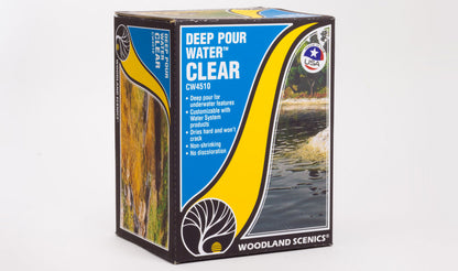 Woodland Scenics (4510) • Deep Pour Water(TM) • Water System • Clear • 12 oz • All Scales