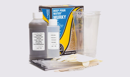 Woodland Scenics (4511) • Deep Pour Water(TM) • Water System • Murky • 12 oz • All Scales