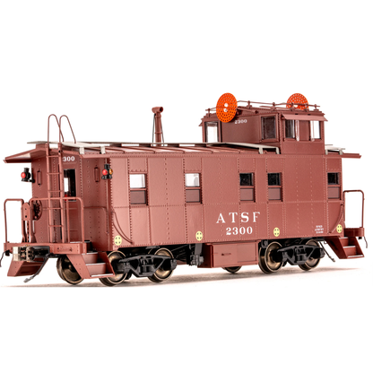 Class One Model Works (CB00209) | Peaked Roof Caboose 2200s w/ Wig Wag | ATSF #2300 | HO Scale