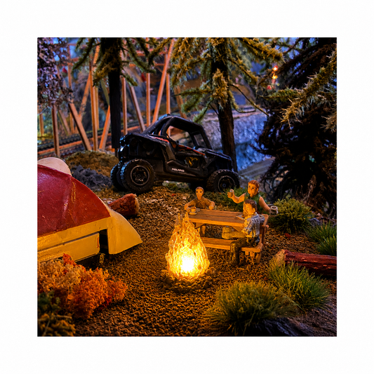Sierra Valley HO Scale Details | Campfire | Pkg of 2 | HO Scale