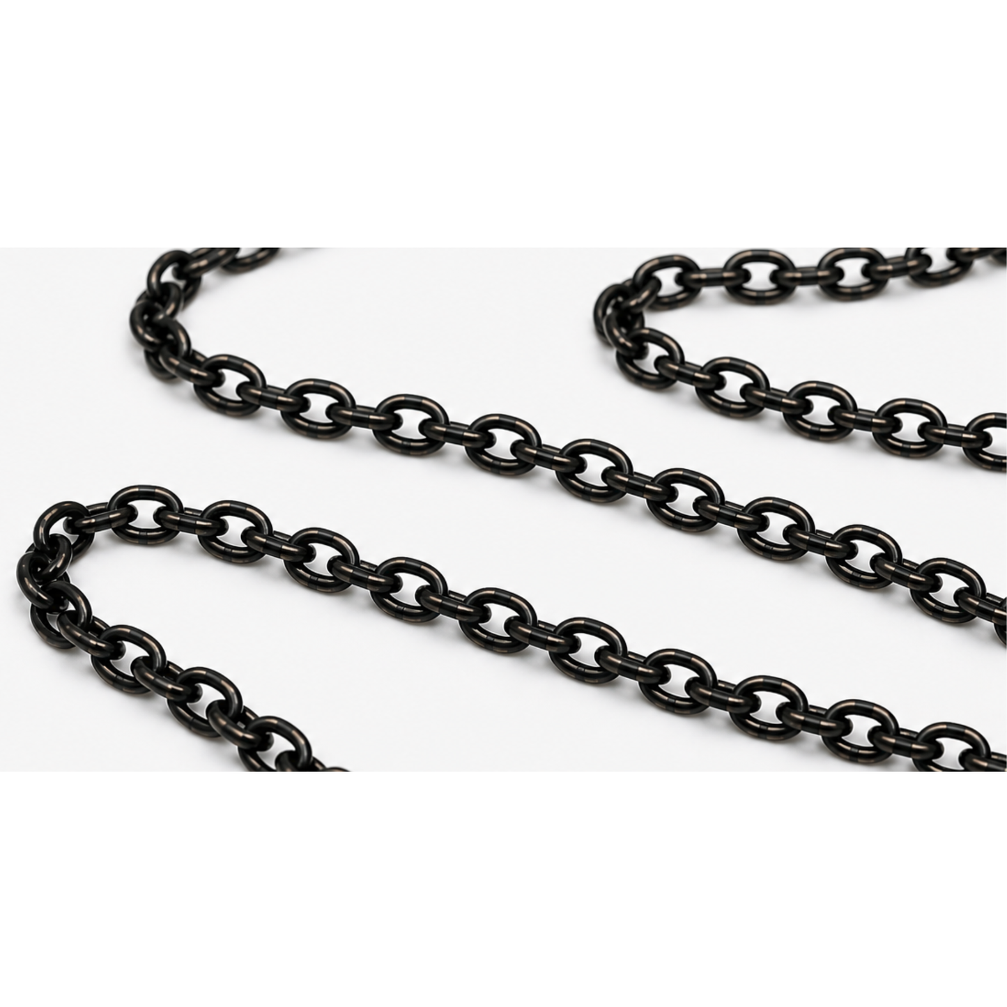 A-Line Products (29220) | Miniature Chain | Black | 27 Links/Inch, 12 "Long | All Scales