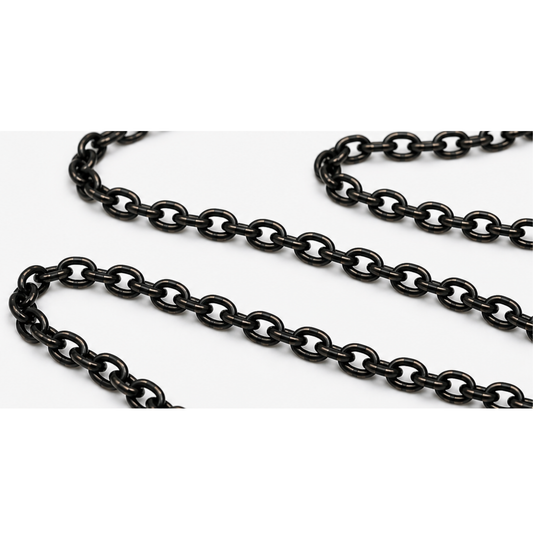 A-Line Products (29220) | Miniature Chain | Black | 27 Links/Inch, 12 "Long | All Scales