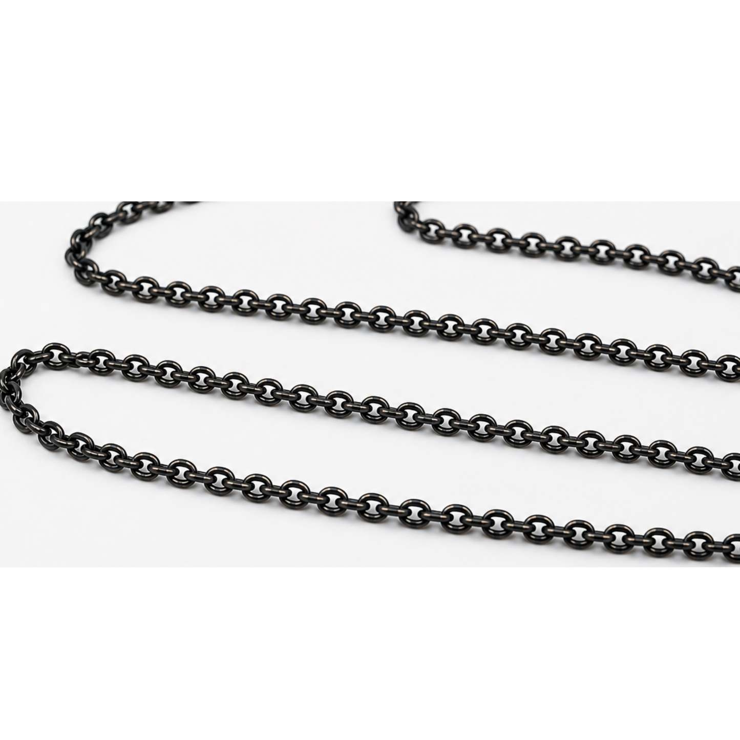 A-Line Products (29219) | Miniature Chain | Black | 40 Links/Inch, 12 "Long | All Scales
