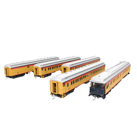 Broadway Limited Imports (9714) | Heavyweight 5-Car Passenger Set w/ Lights | Chessie Steam Special (#2, 5, 6, 7, 18) | HO Scale