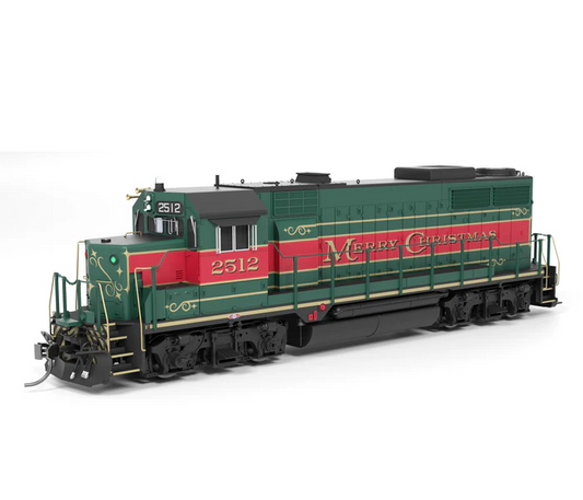 Broadway Limited Imports EMD GP35 | Christmas Holiday Scheme | Stealth | No-Sound DCC-Ready | HO Scale