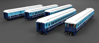 Broadway Limited Imports (9717) | Heavyweight 5-Car Passenger Set w/ Lights | Holiday Themed | HO Scale