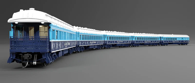Broadway Limited Imports (9717) | Heavyweight 5-Car Passenger Set w/ Lights | Holiday Themed | HO Scale