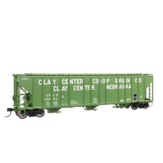 WalthersProto 920-106182 • 55' Evans 4780 Covered Hopper • Clay Center USLX #26283 • HO Scale