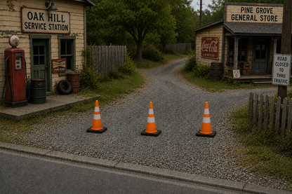 Big Dog Trains | Traffic Cone | Pkg of 25 | HO Scale