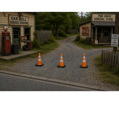 Big Dog Trains | Traffic Cone | Pkg of 25 | HO Scale