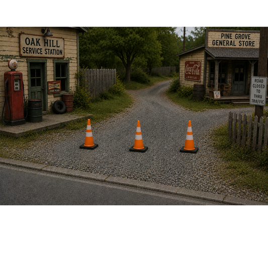 Big Dog Trains | Traffic Cone | Pkg of 25 | HO Scale