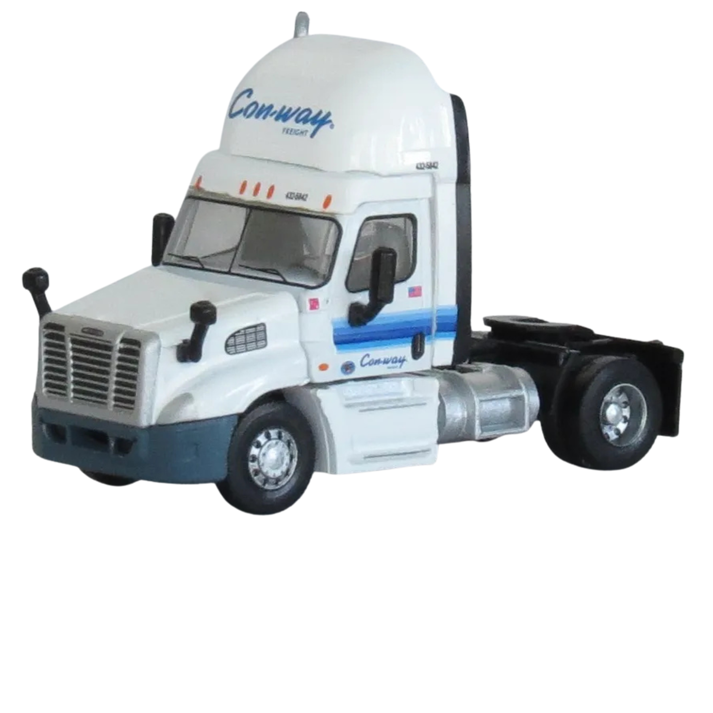 Trainworx (42591-04) | Freightliner Cascadia Raised Roof 2-Axle Semi Tractor | Conway #4325842 | Assembled | N Scale
