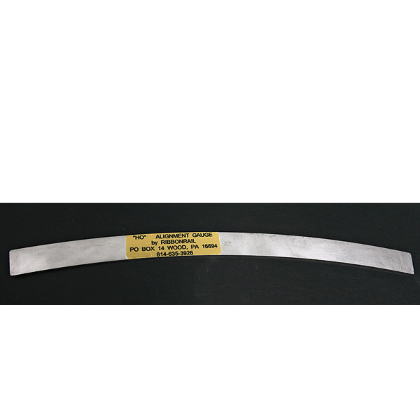 Ribbonrail (1022) | 10" Track Alignment Gauge | Curved 22" Radius | HO Scale