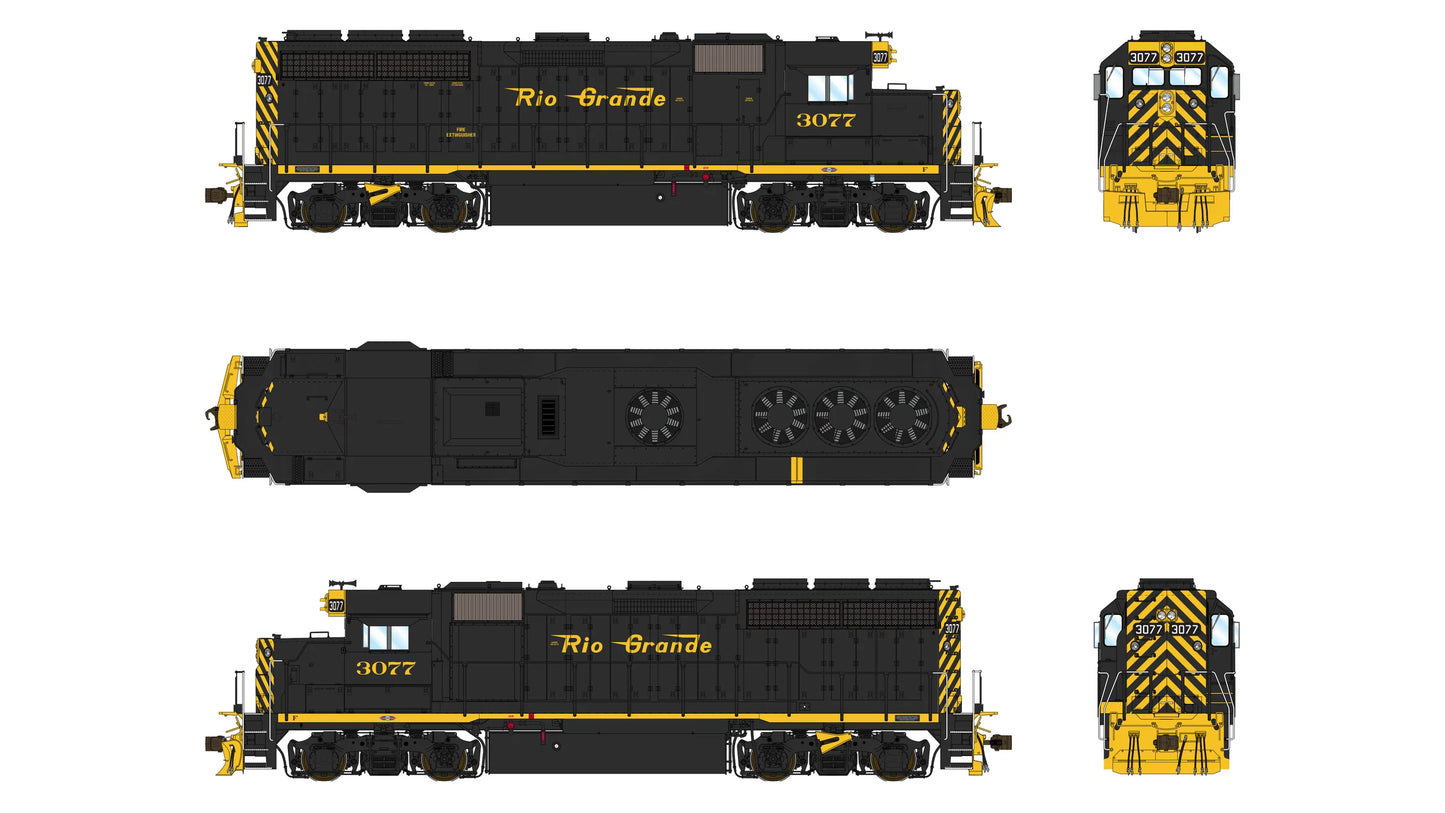 Class One Model Works (LM00260) | EMD GP40 1A3 | Denver & Rio Grande Western #3077 | DCC/Sound w/ Tru-Fans(TM) | HO Scale [PRE-ORDER]