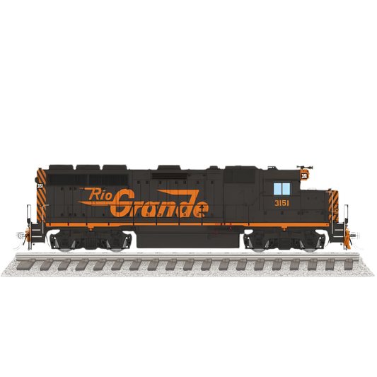 Rapido 1078011 • EMD GP40 • Rio Grande #3142 • Large Logo • DC/Silent • HO Scale (Pre-Order)
