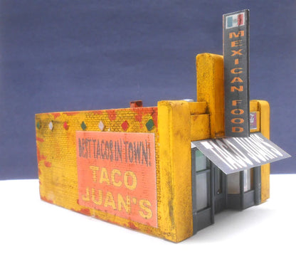Downtown Deco (1082) • Taco Juan's • Cast-Hydrocal Kit • HO Scale