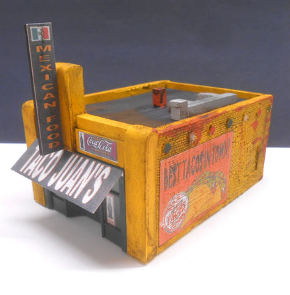 Downtown Deco (1082) • Taco Juan's • Cast-Hydrocal Kit • HO Scale