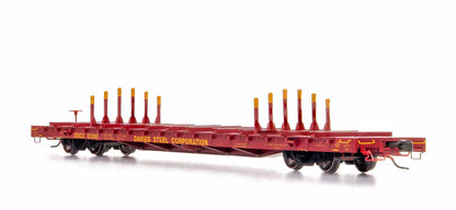 Home Shops ScaleTrains BSC Finger Rack Flatcar (DSCX 51260) | Davies Steel #51260 | HO Scale