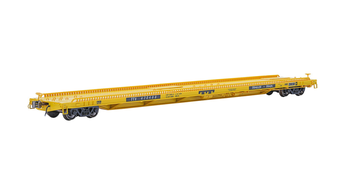 Class One Model Works (FC00836) F39 Flatcar 75' - Trailer Train - TTX - Late TTX 470584 HO Scale