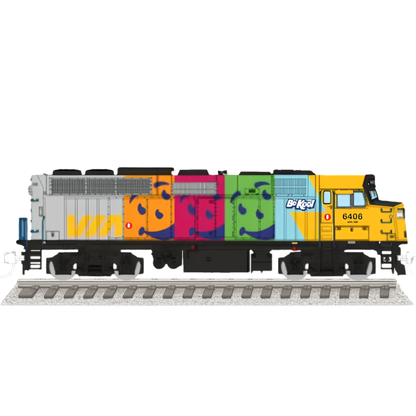Rapido (580018) • F40PH-2D • Via #6406 • Kool Aid Scheme • DC/Silent • N Scale