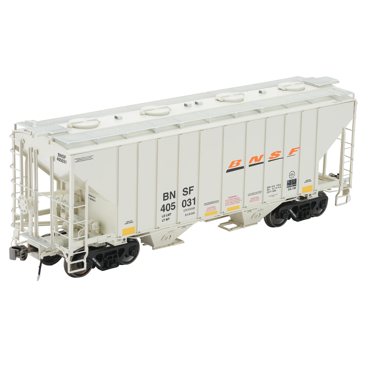 Class One Model Works FC01006 PS 3000CD Two-Bay Hopper BNSF #405031 Gray HO Scale