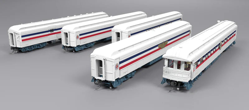Broadway Limited Imports (9712) | Heavyweight 5-Car Passenger Set w/ Lights | 1947 Freedom Train | HO Scale