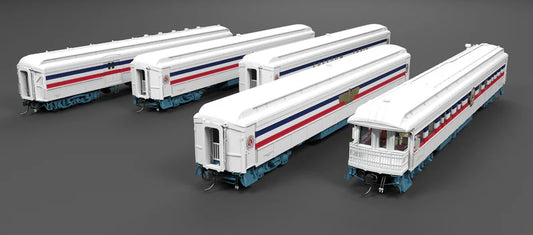 Broadway Limited Imports - Heavyweight 5-Car Passenger Set - 1947 Freedom Train - HO Scale