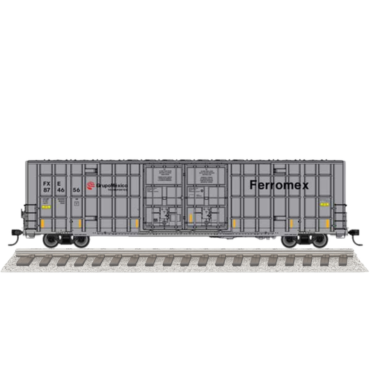 WalthersMainline (910-3134) • 60' High Cube Plate F Horizontal Post Boxcar • Ferromex #874750 • HO Scale (Pre-Order)