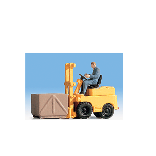 Noch Gmbh & Co. (16770) | Forklift w/ Figure (Assembled) | HO Scale