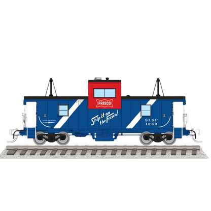 Rapido (510071) | Wide Vision Caboose w/ Lights | Frisco #1240 | Bicentennial | N Scale [PRE-ORDER]