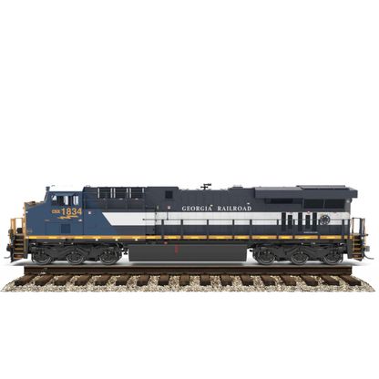 Broadway Limited Imports (9447) GE ES44AC | CSX #1834 Georgia Railroad Heritage Unit | Stealth\DC\DCC-Ready | HO Scale  [OPTIONAL DCC UPGRADE]