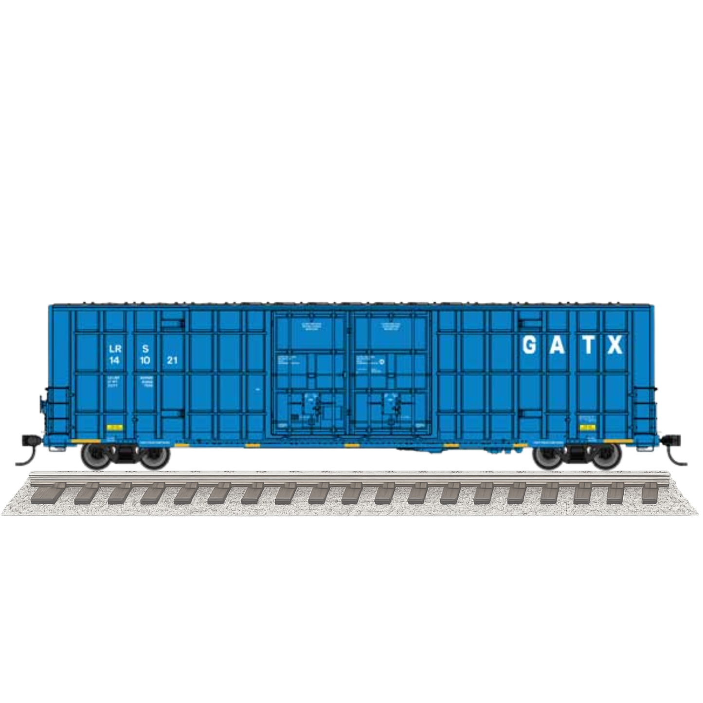 WalthersMainline (910-3129) • 60' High Cube Plate F Horizontal Post Boxcar • GATX Leasing LRS #141049 • HO Scale (Pre-Order)