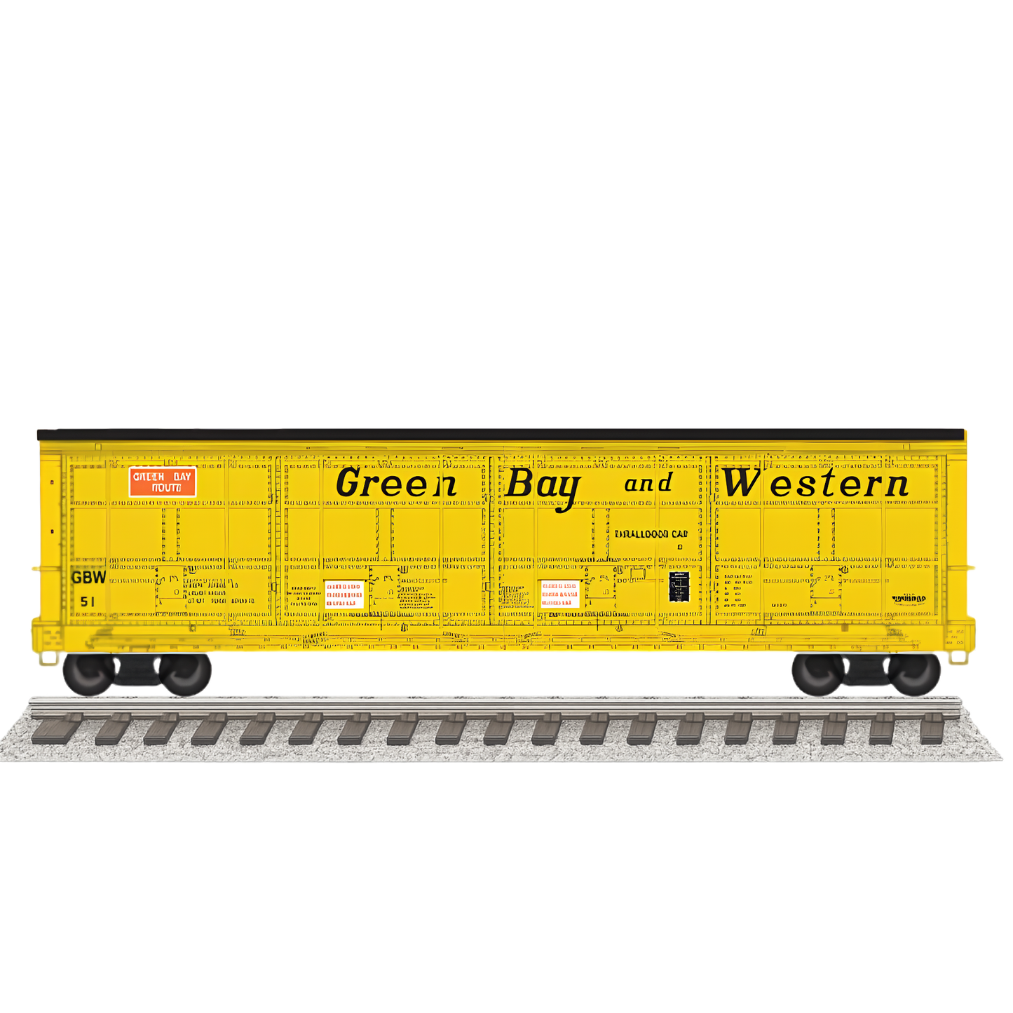 WalthersProto (920-101947) | 56' Thrall All-Door Boxcar | Green Bay & Western #51 | HO Scale [PRE-ORDER]